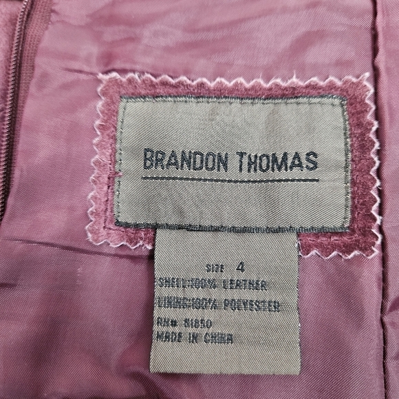 Brandon Thomas Mauve Suede Leather Maxi Skirt Size 4 Women's N86 - Picture 10 of 11